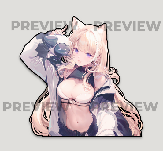 Hana Waning Crescent Car/Waterbottle Sticker