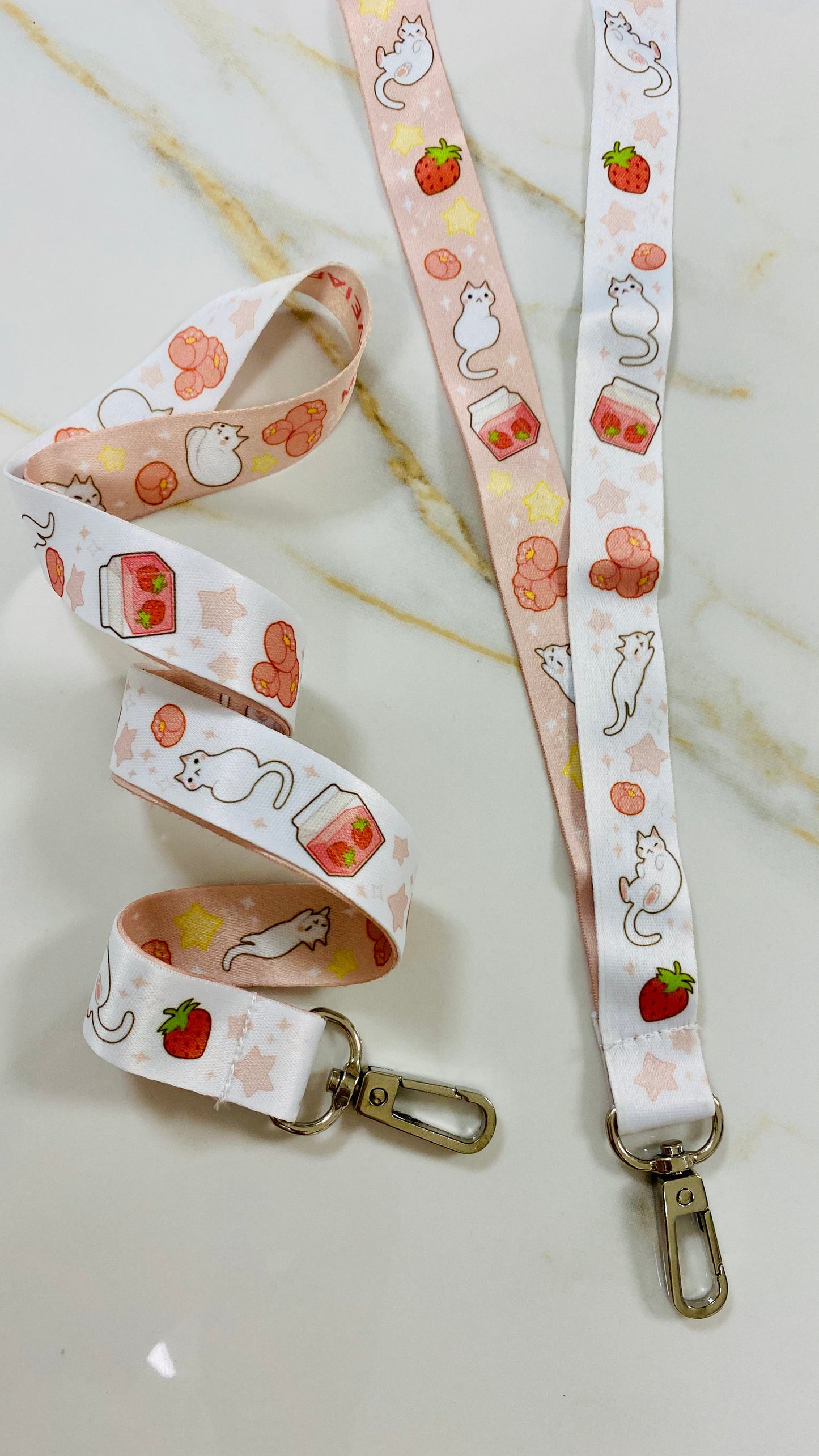 Strawberry Milk & Kitties Lanyard 90cm