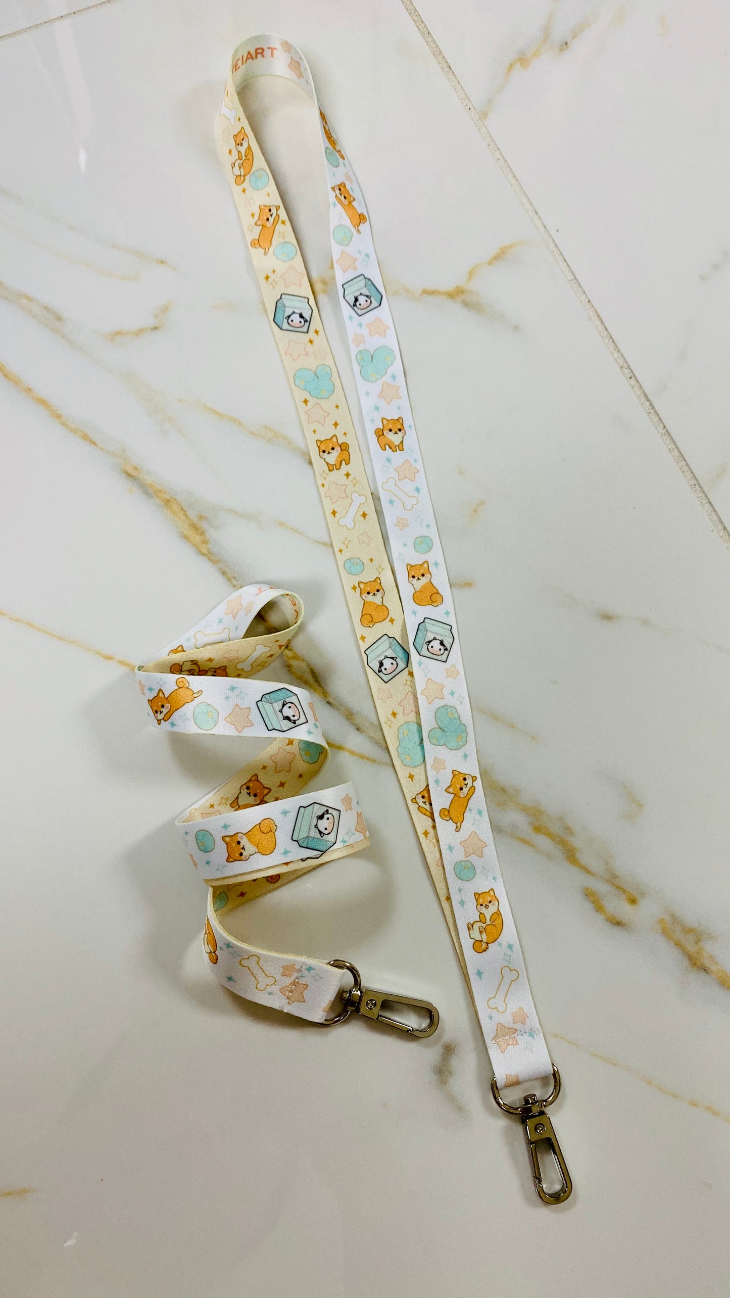 Shibas and Milk Lanyard 90cm