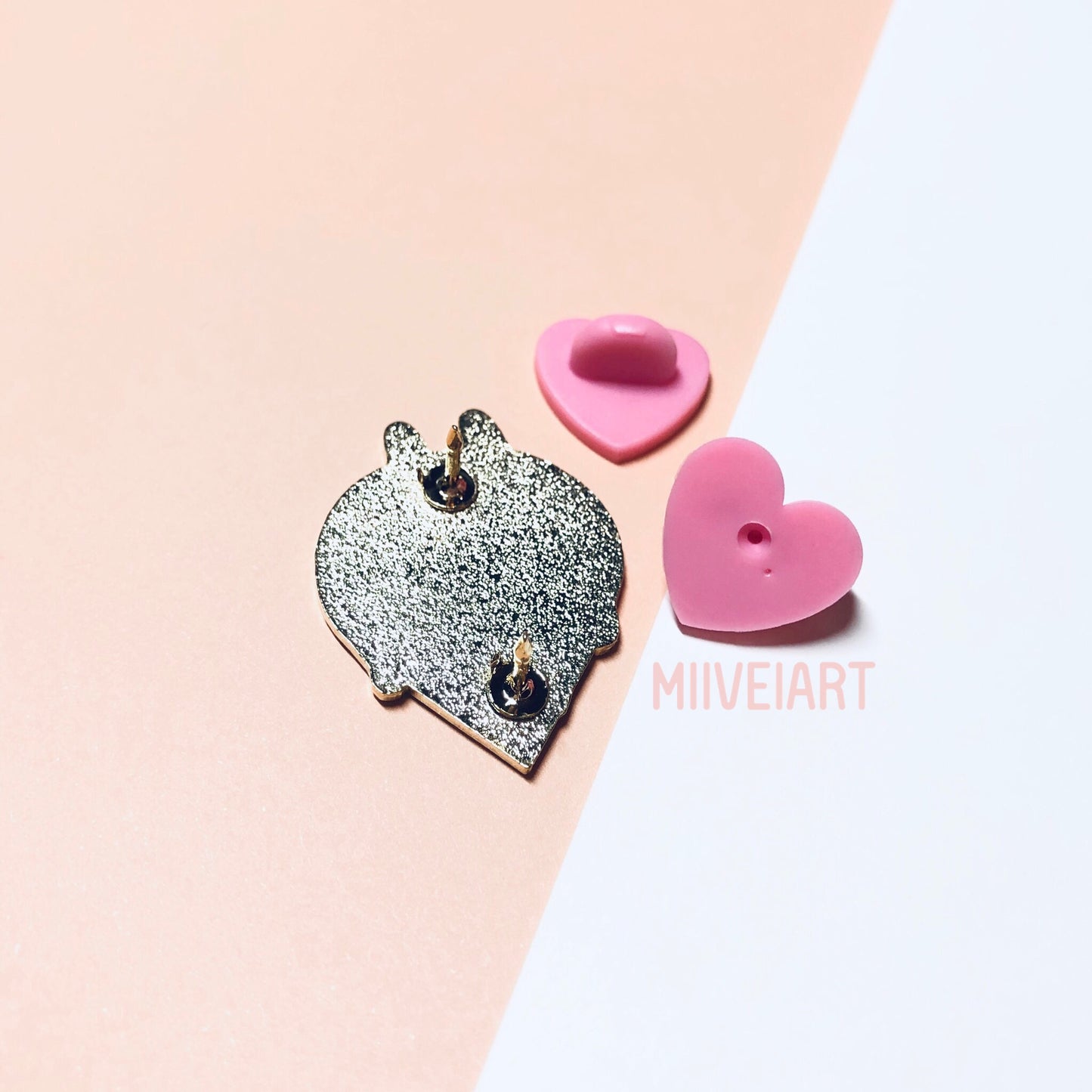Ice Cream Bunny Enamel Pin 1.25"