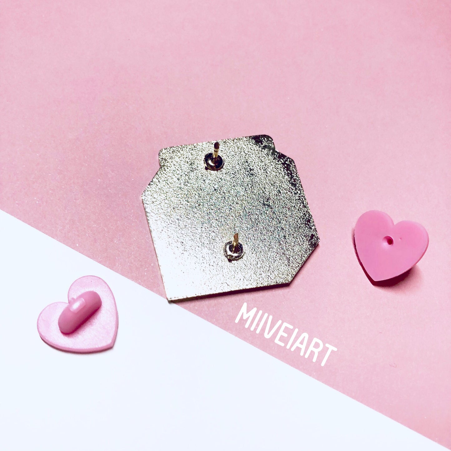Strawberry Milk Enamel Pin 1.4"