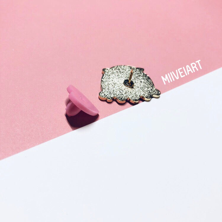 Tiny Dumbo Octo Enamel Pin 1"
