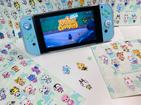 Animal Sticker Sheets Matte Vinyl Sticker Sheet Waterproof