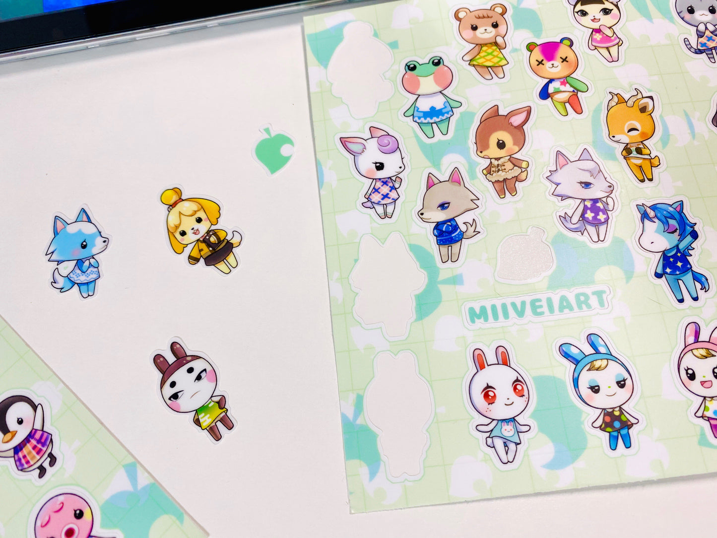 Animal Sticker Sheets Matte Vinyl Sticker Sheet Waterproof