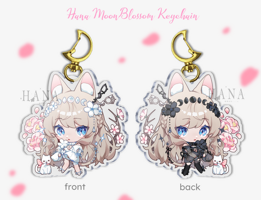 Hana MoonBlossom Keychain 3in
