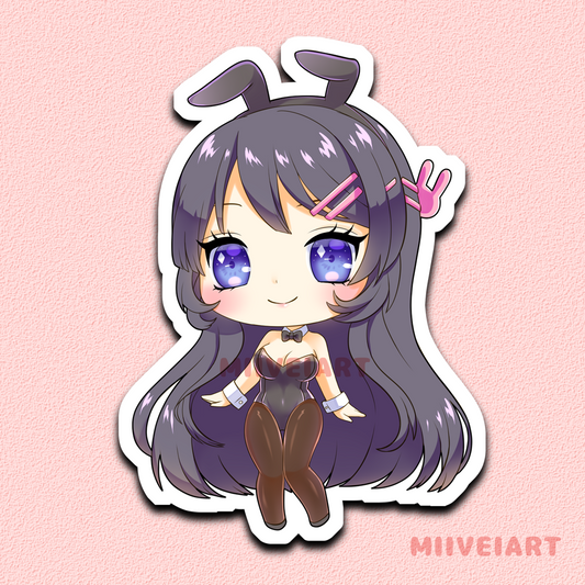 Bunny Girl Senpai Weatherproof Vinyl Sticker