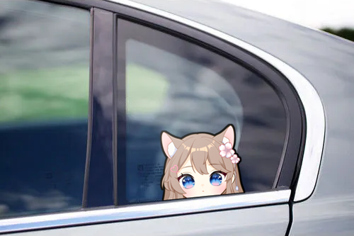 Hana Peeker Car Sticker