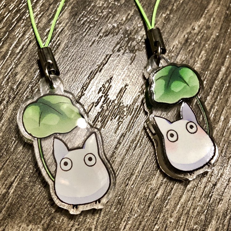 Chibi Totoro Double-Sided Clear Acrylic Charm