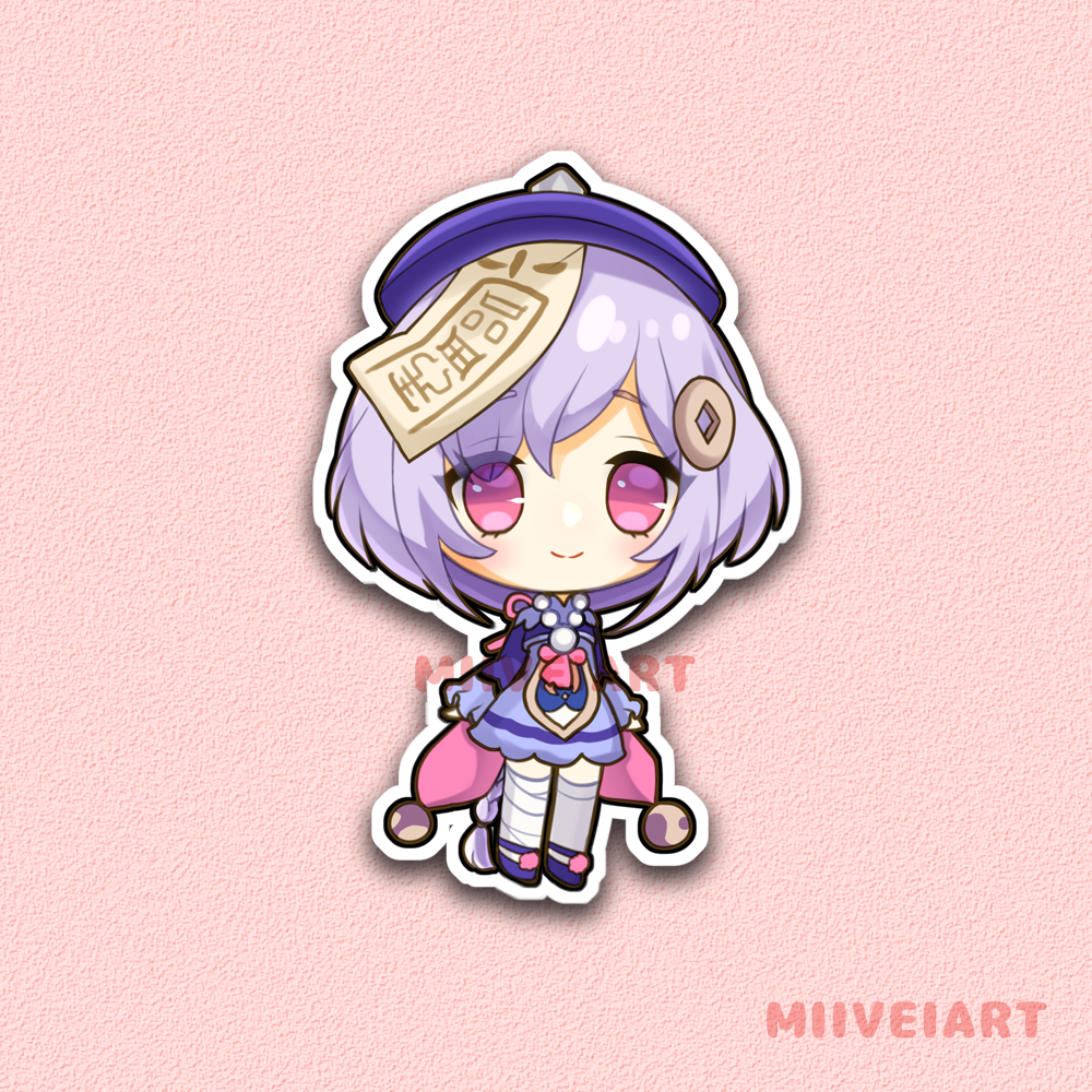 Genshin Impact Chibi Weatherproof Vinyl Stickers