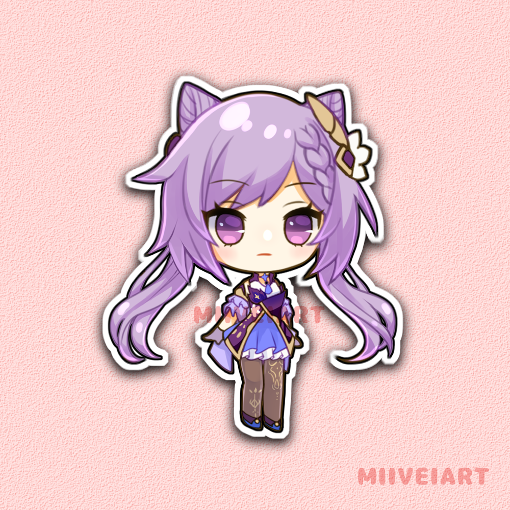 Genshin Impact Chibi Weatherproof Vinyl Stickers
