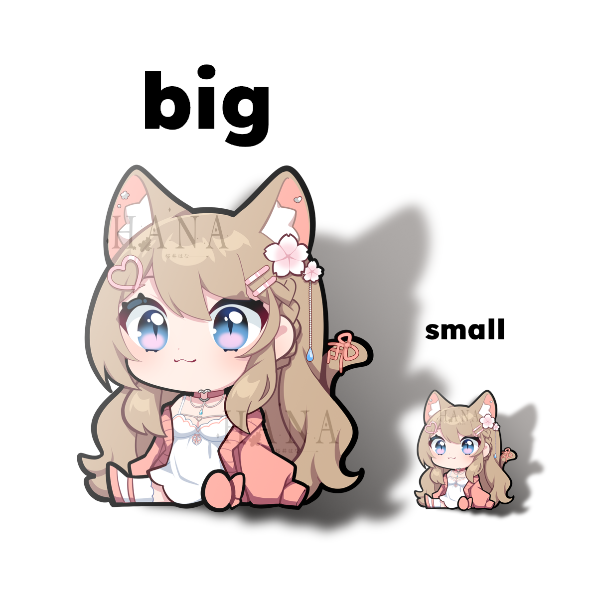 HanaSit Car/Waterbottle Sticker BIG and SMALL
