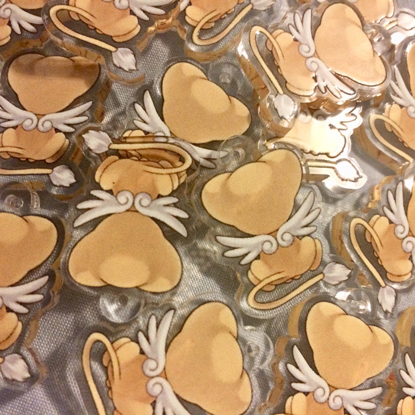 Kero Double-Sided Clear Acrylic and Epoxy Resin Charm