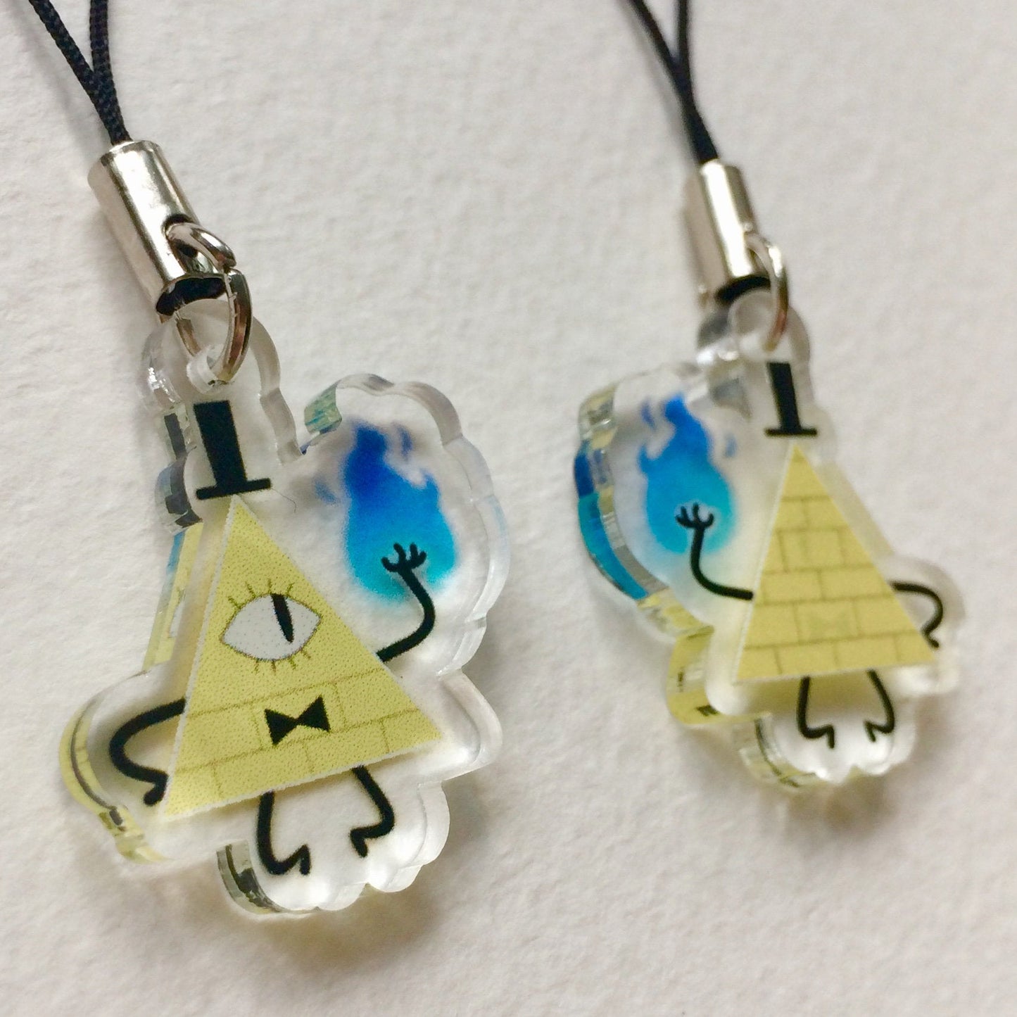 Bill Double-Sided Clear Epoxy Resin Charm