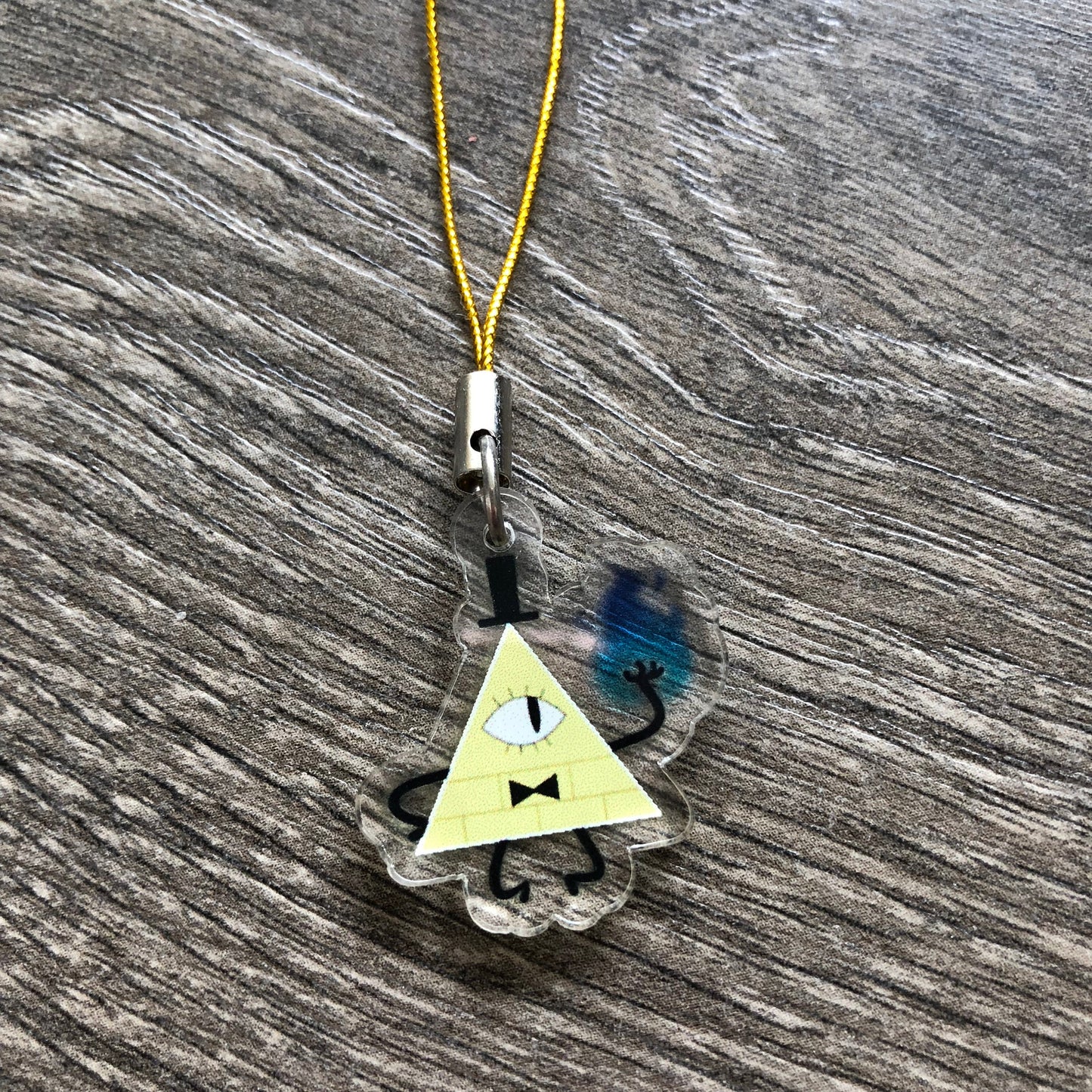 Bill Double-Sided Clear Epoxy Resin Charm