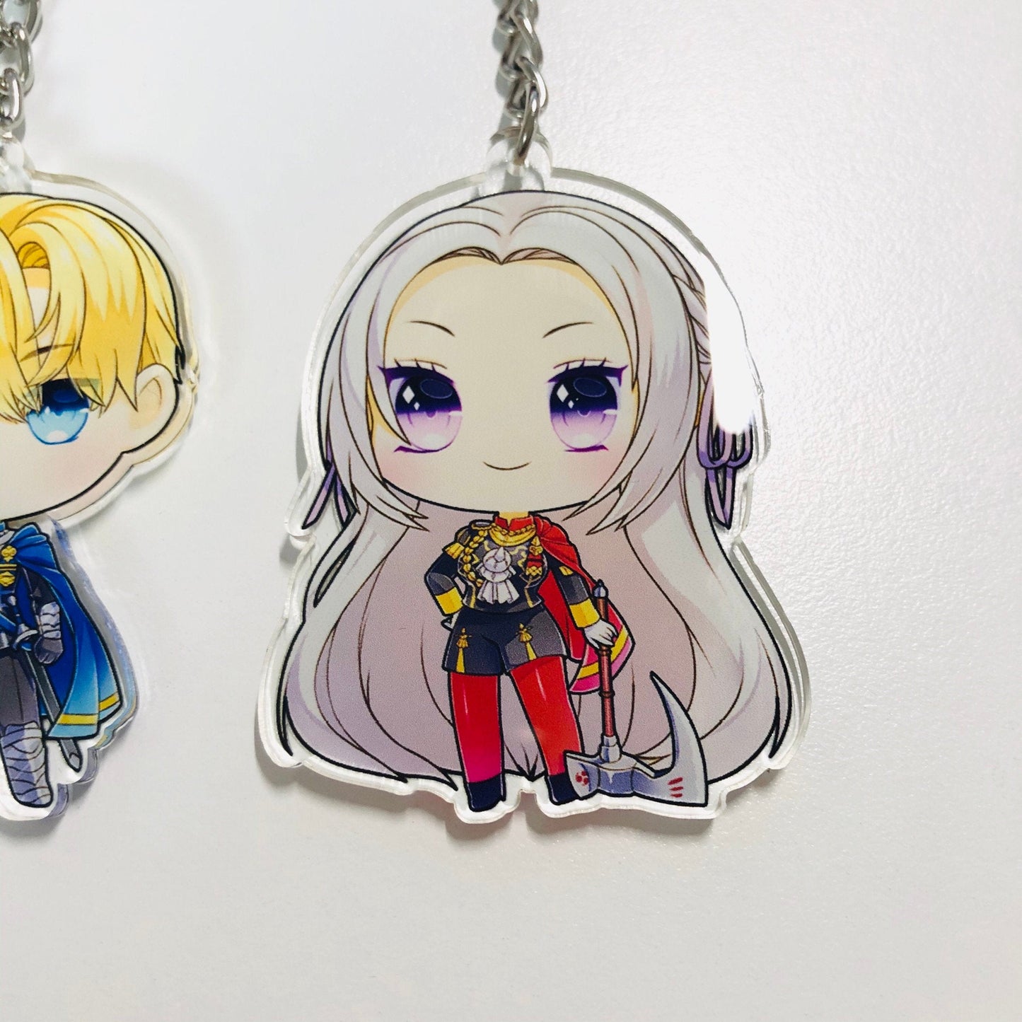 Double Sided Clear Acrylic Charms Claude Dimitri Edelgard