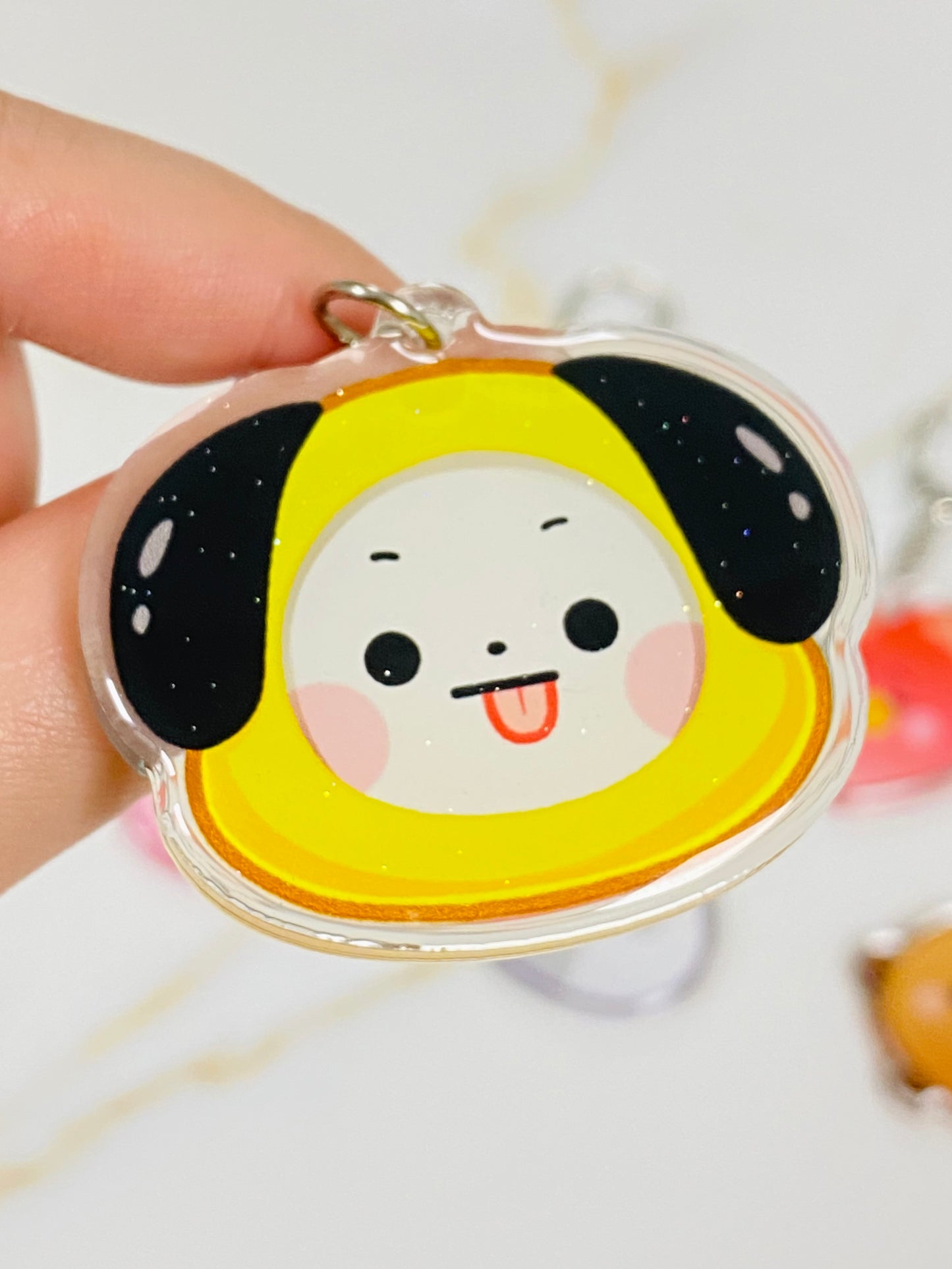 Glitter Epoxy Charms: KPOP