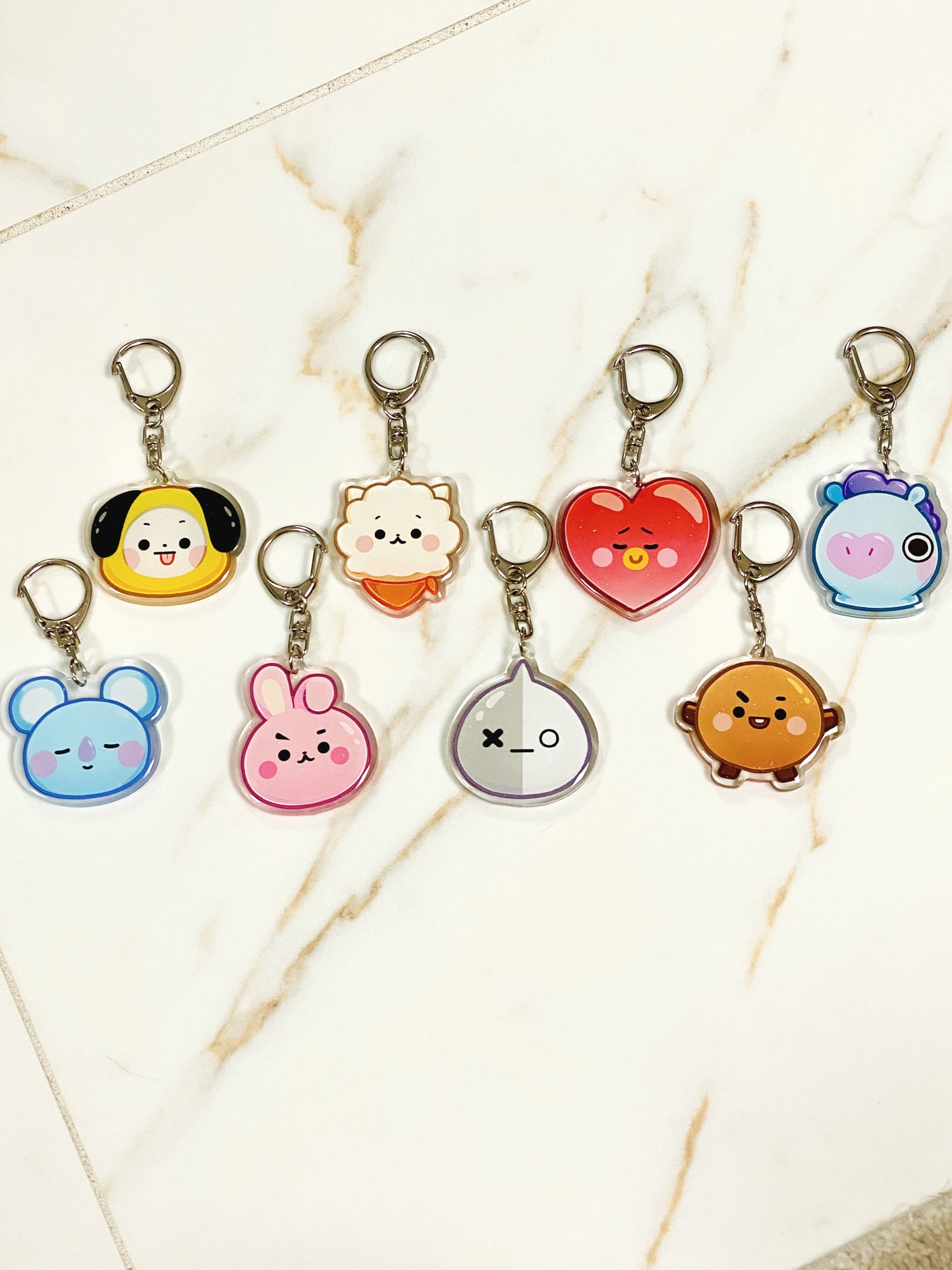 Glitter Epoxy Charms: KPOP