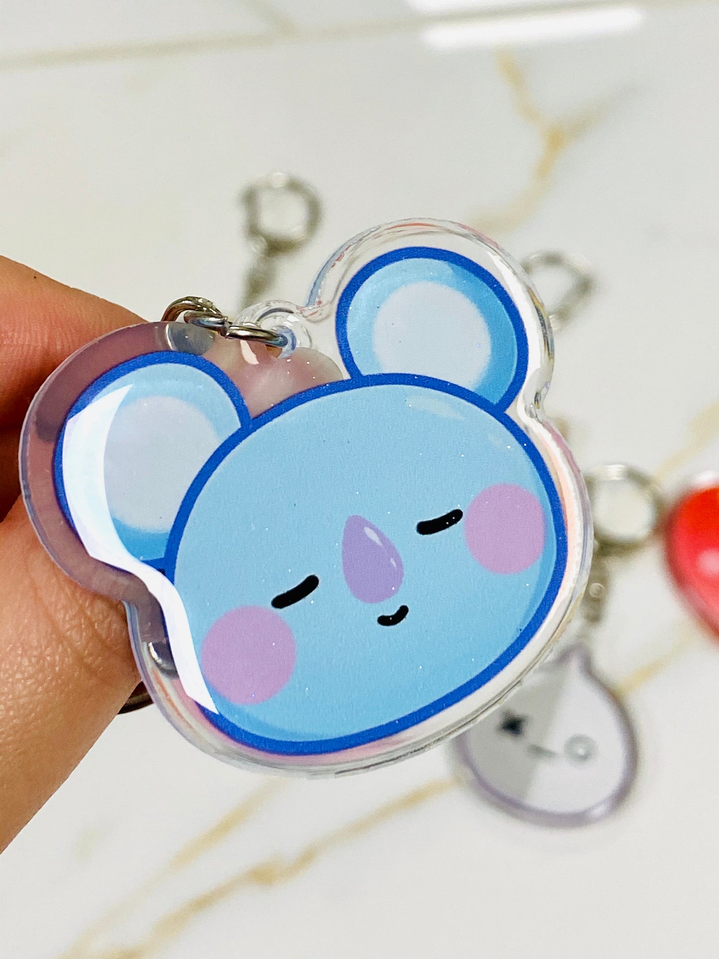 Glitter Epoxy Charms: KPOP