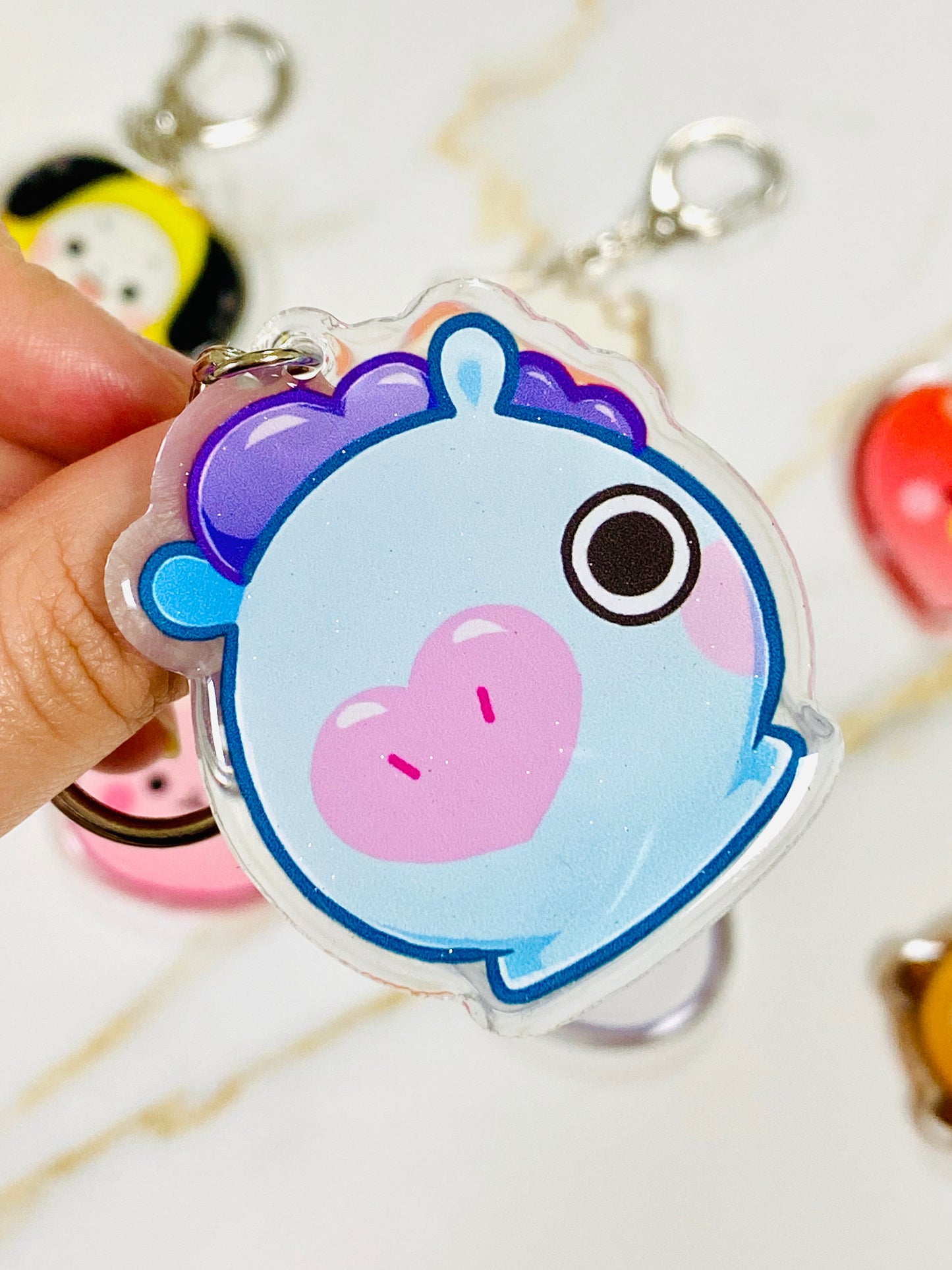 Glitter Epoxy Charms: KPOP