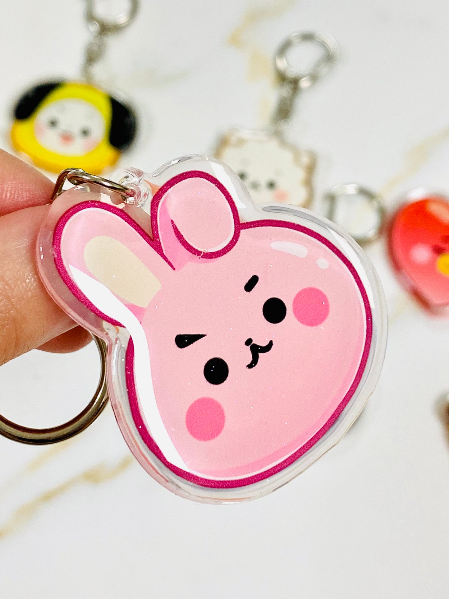 Glitter Epoxy Charms: KPOP