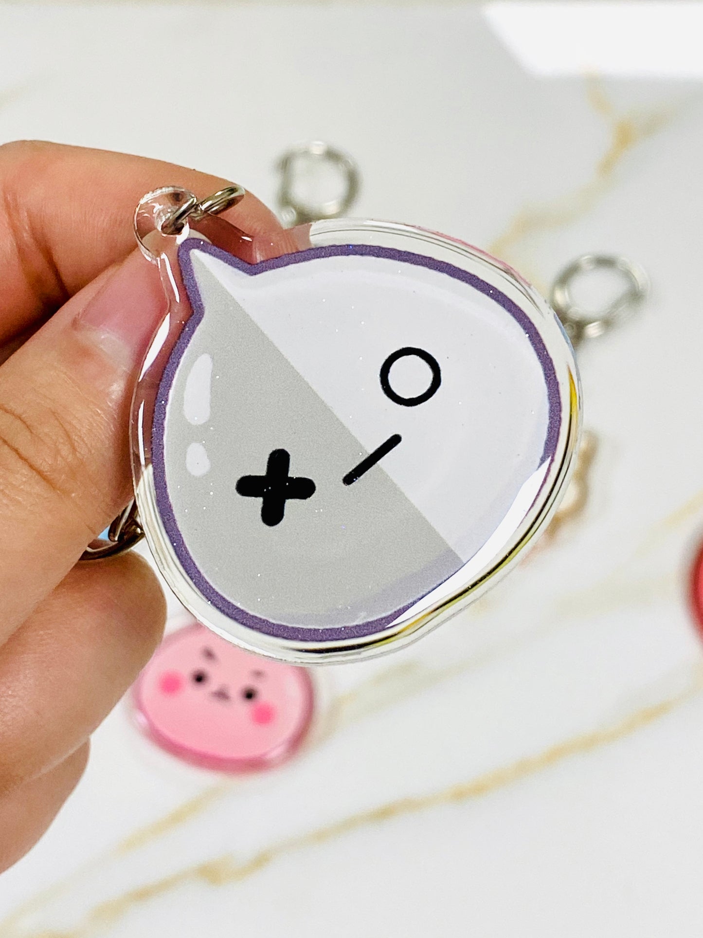 Glitter Epoxy Charms: KPOP