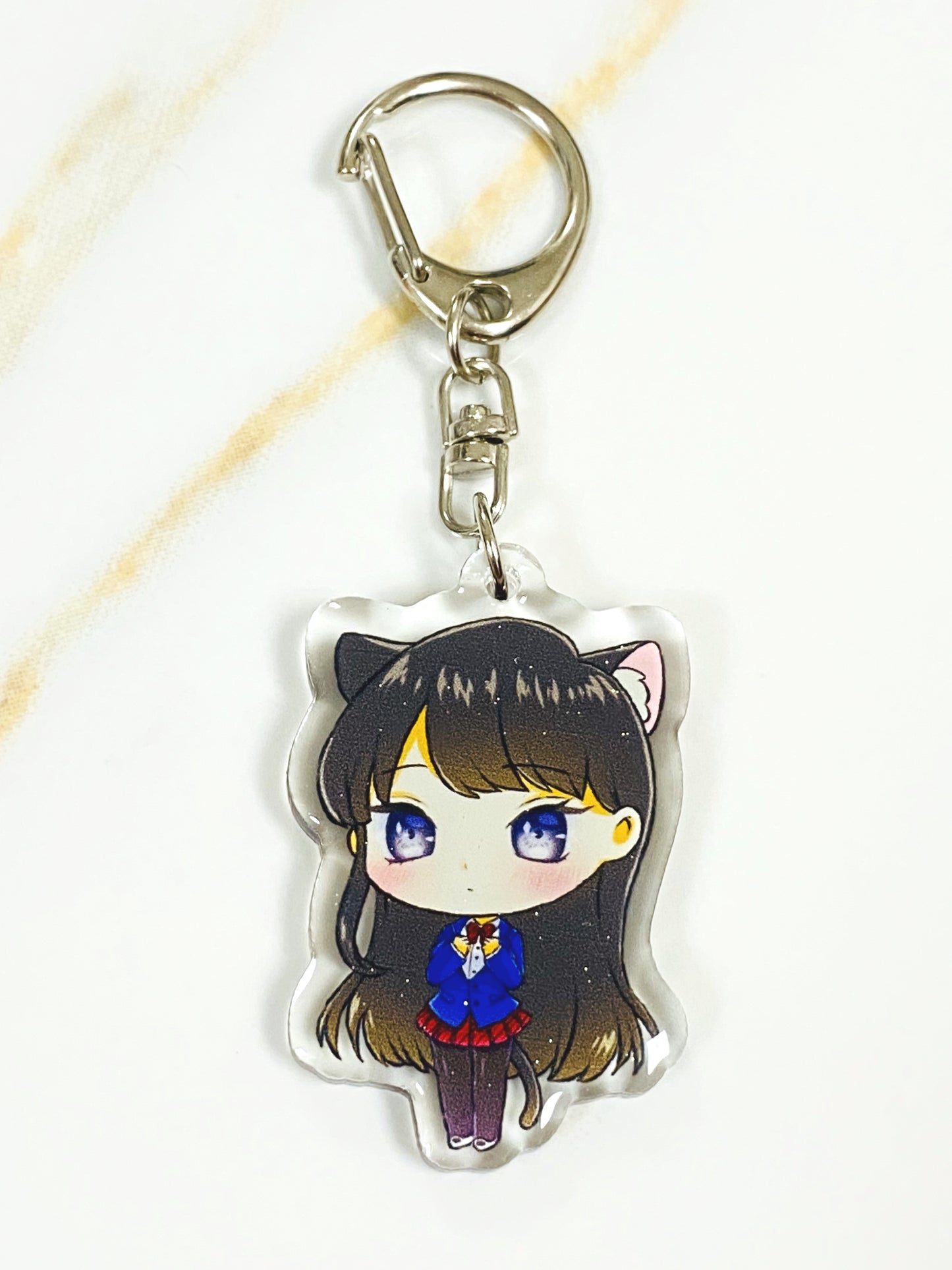 Glitter Epoxy Charm: Komi-san