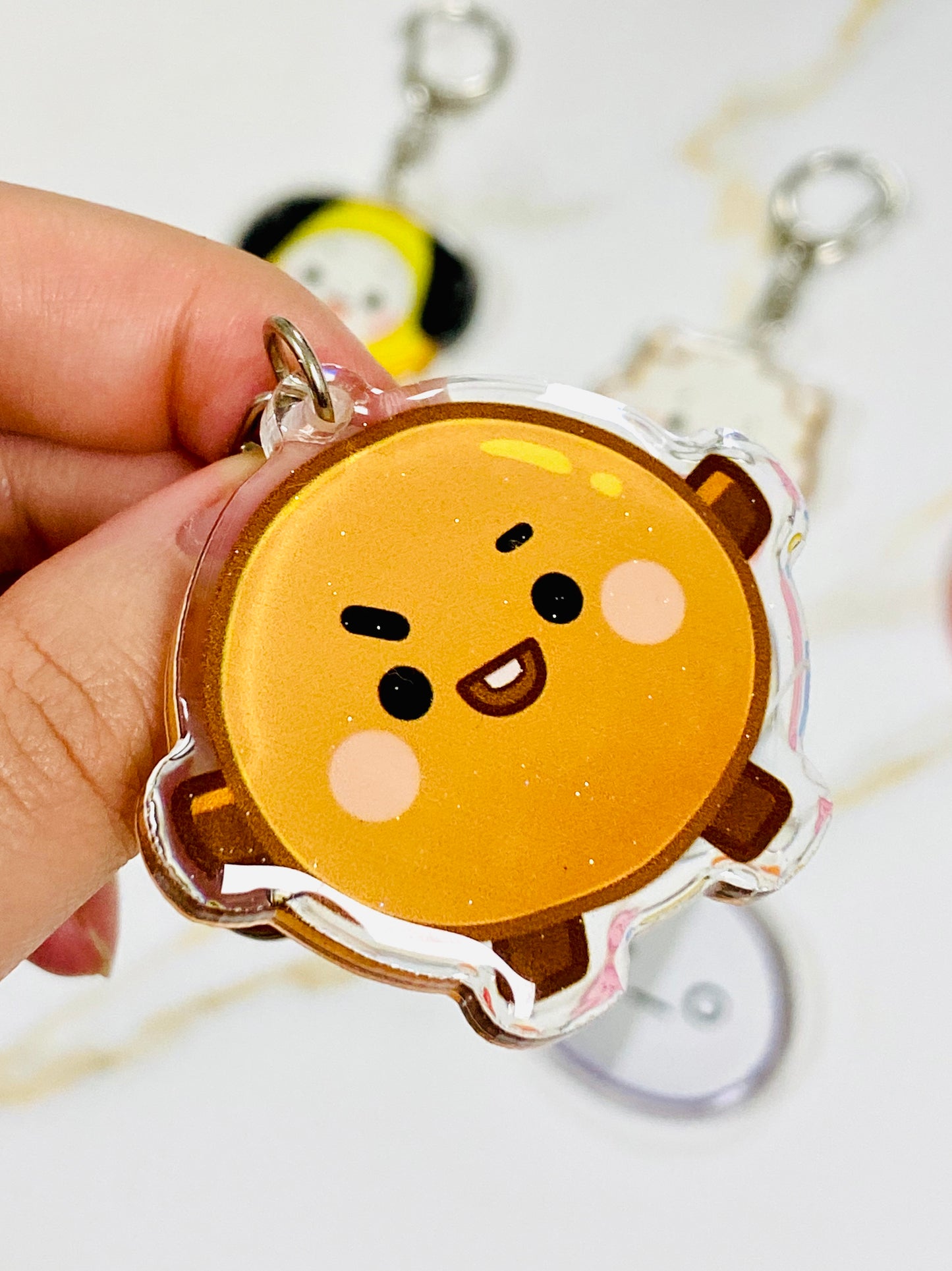 Glitter Epoxy Charms: KPOP