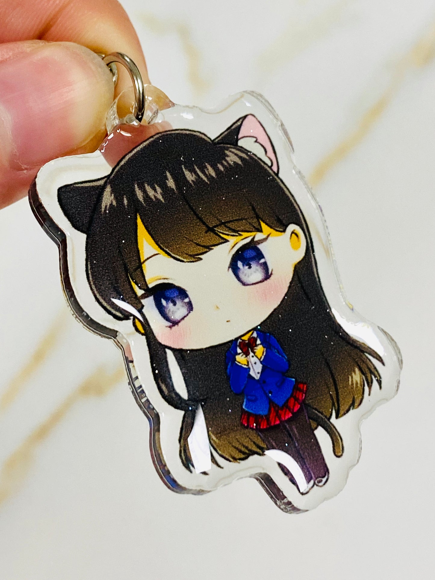 Glitter Epoxy Charm: Komi-san
