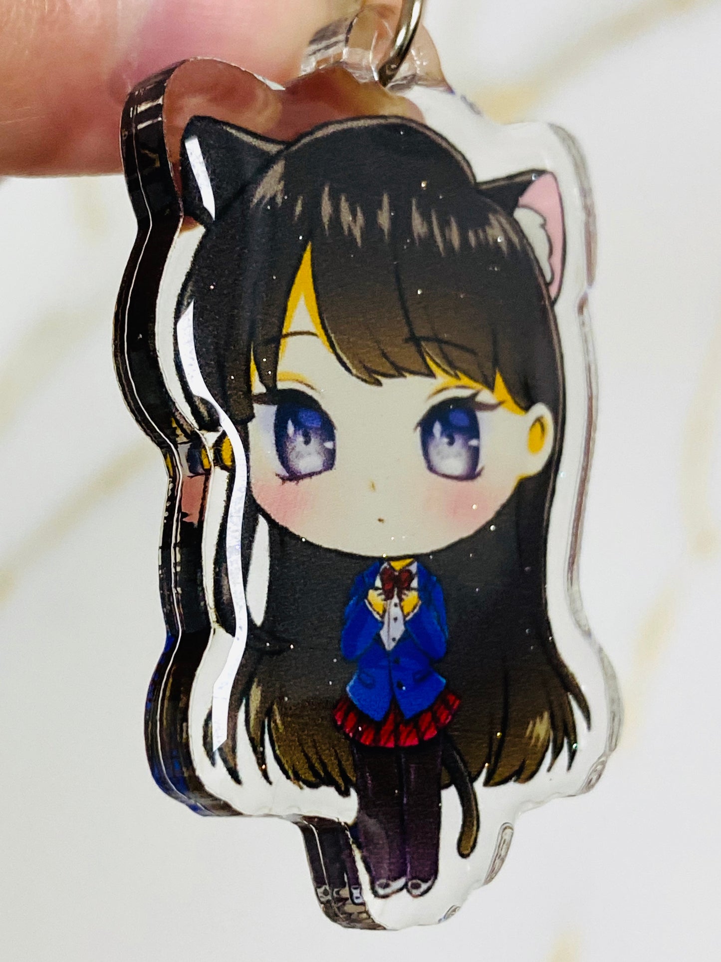 Glitter Epoxy Charm: Komi-san