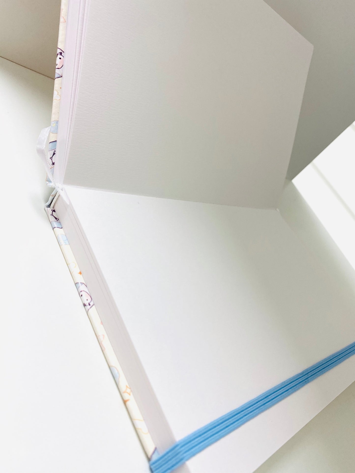 Milk and Shiba Puppies PU Faux leather Watercolor Sketchbook Blank 300gsm 40sheets/80pages Hard Cover