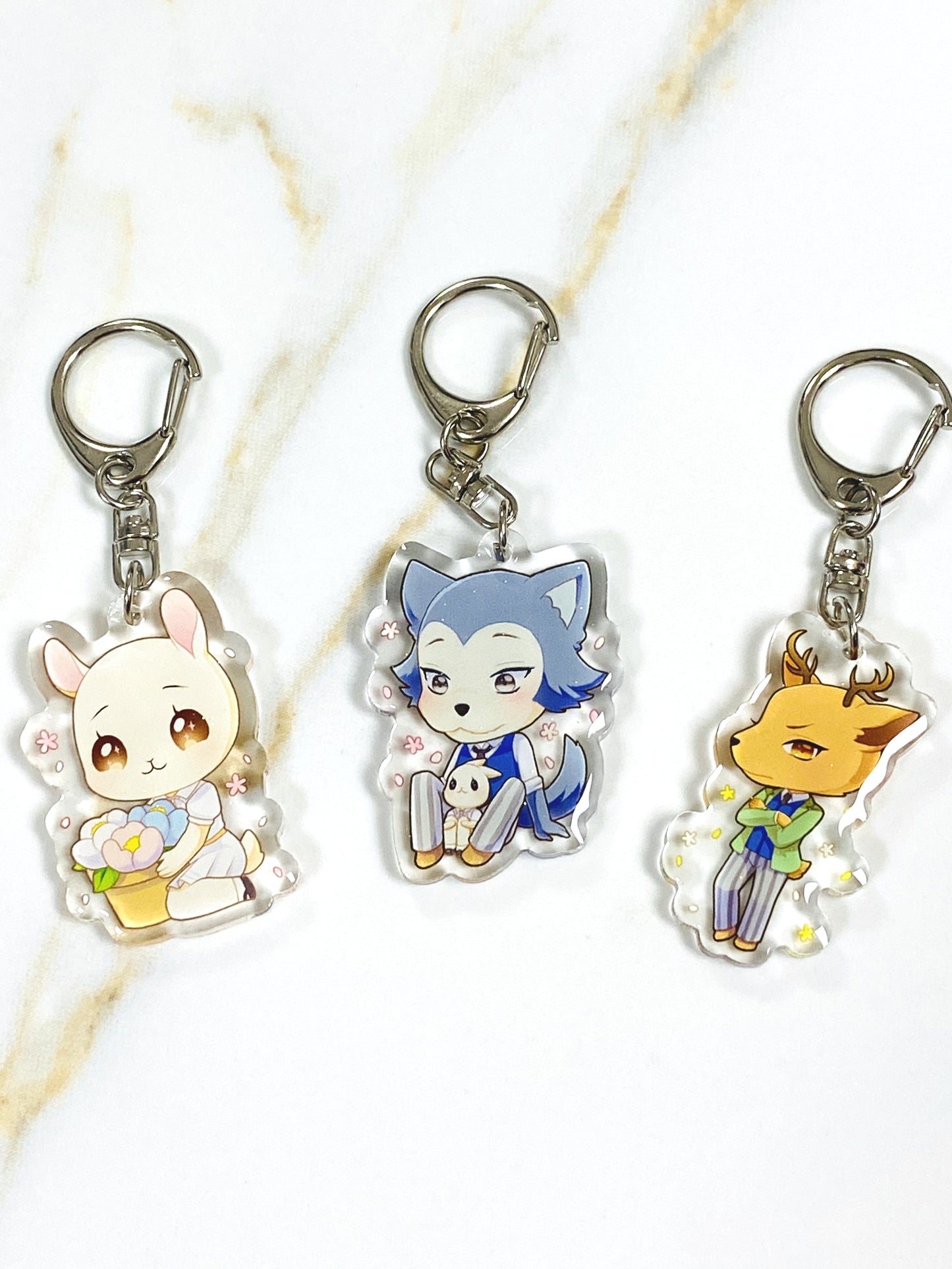 Glitter Epoxy Charms: Haru Legosi Rouis Louis