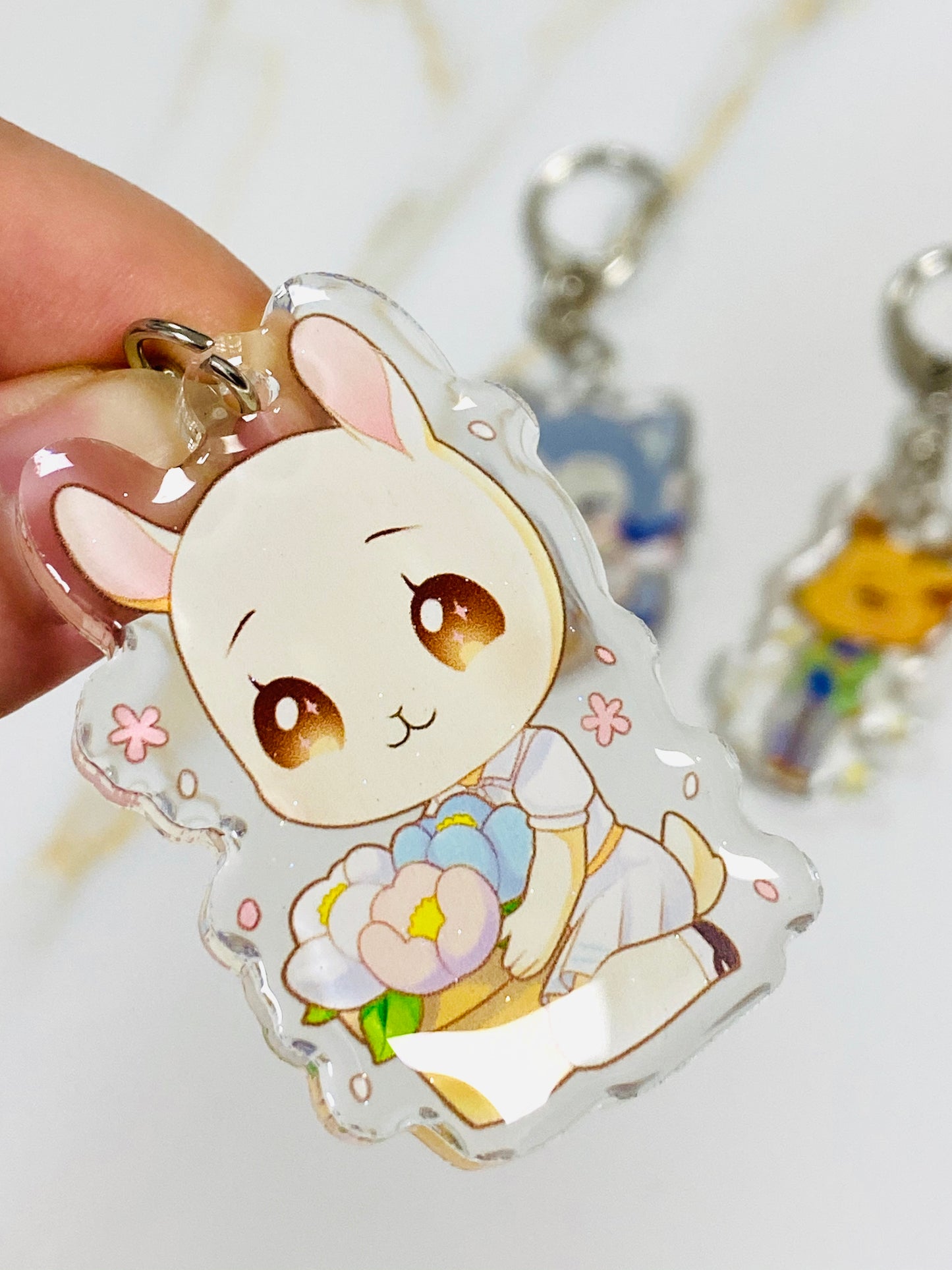 Glitter Epoxy Charms: Haru Legosi Rouis Louis