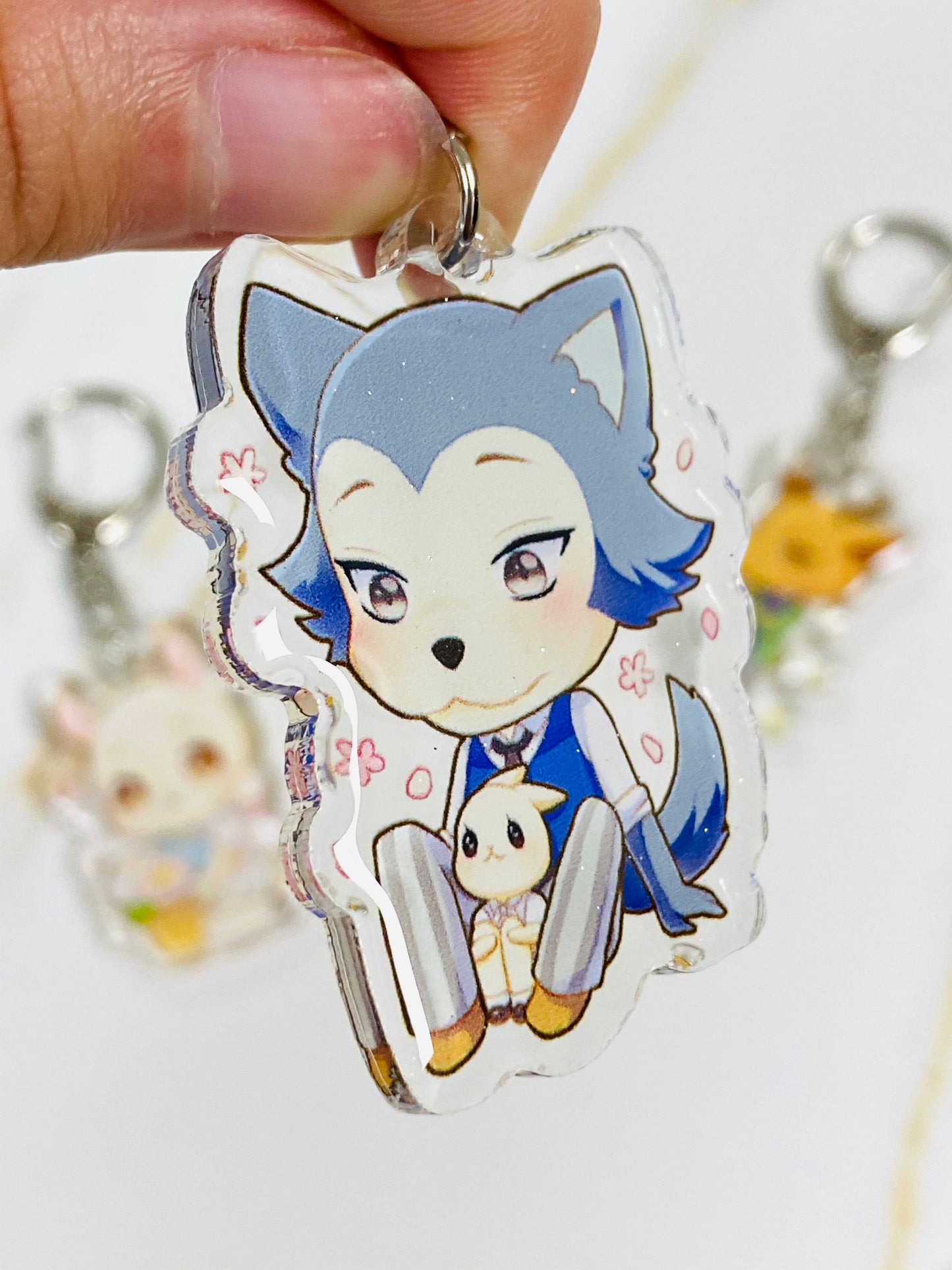Glitter Epoxy Charms: Haru Legosi Rouis Louis