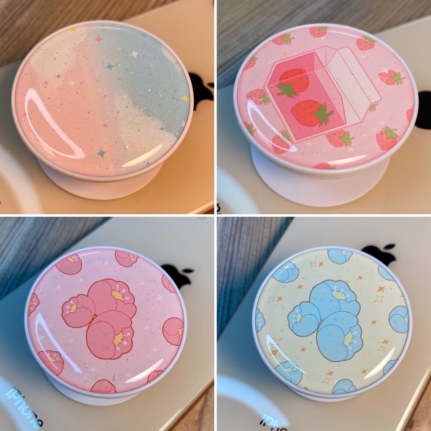 BUNDLES Phone Grips Glitter Epoxy Resin