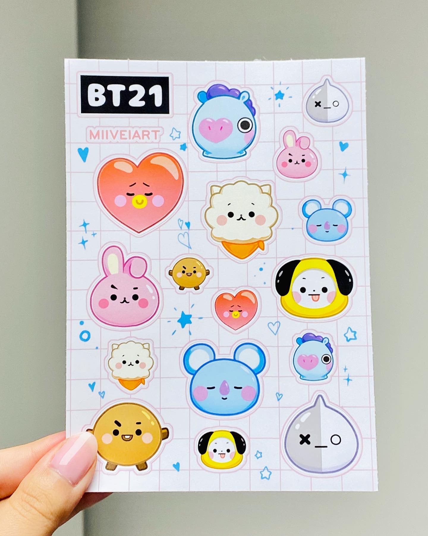 KPOP Matte Vinyl Stickersheet Waterproof