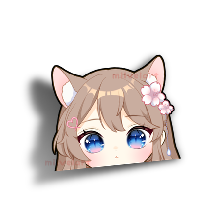 Hana Peeker Car Sticker
