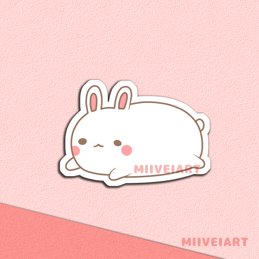 Big Bunny Snacks Vinyl Sticker 3x3"