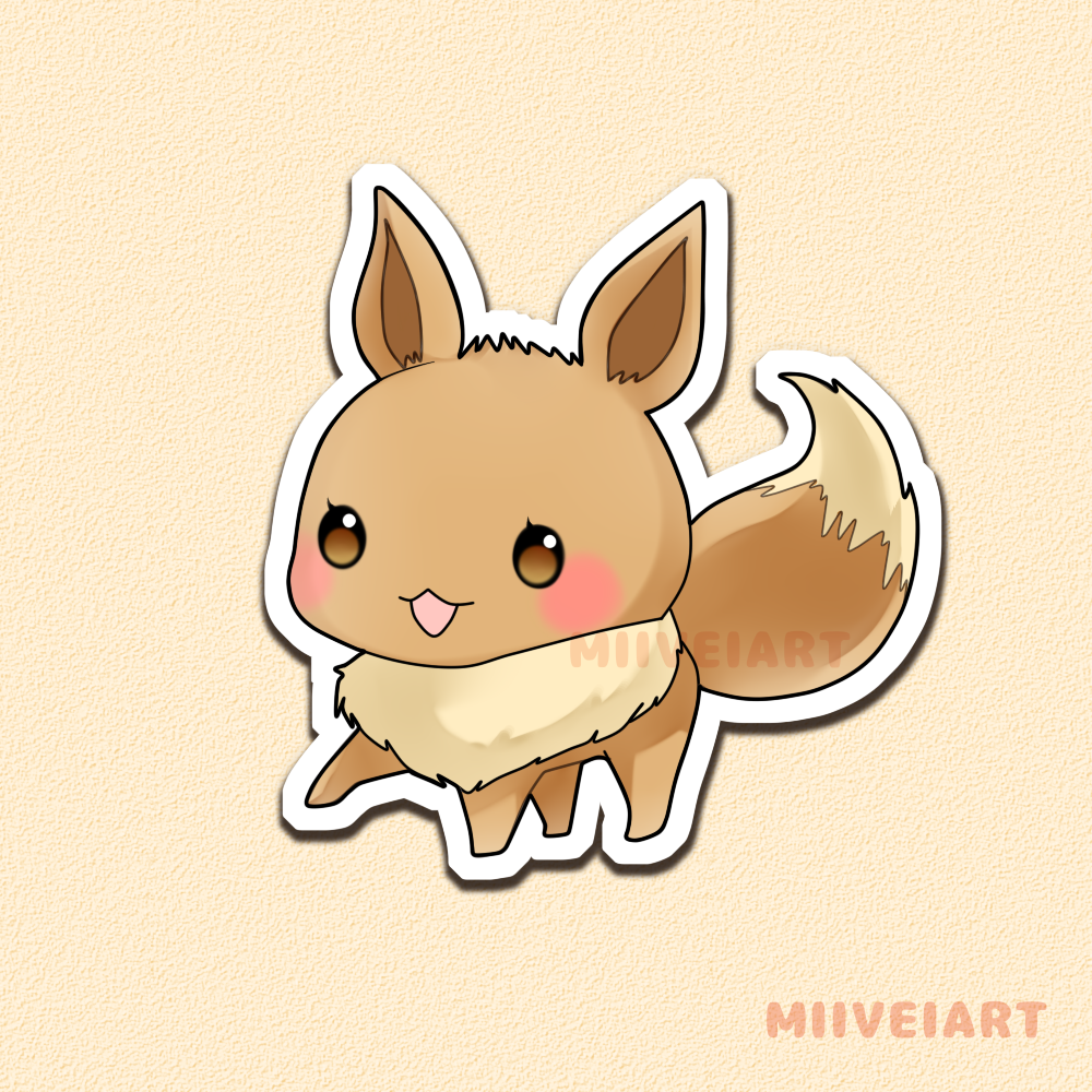 Eeveelutions Vinyl Stickers 3x3"