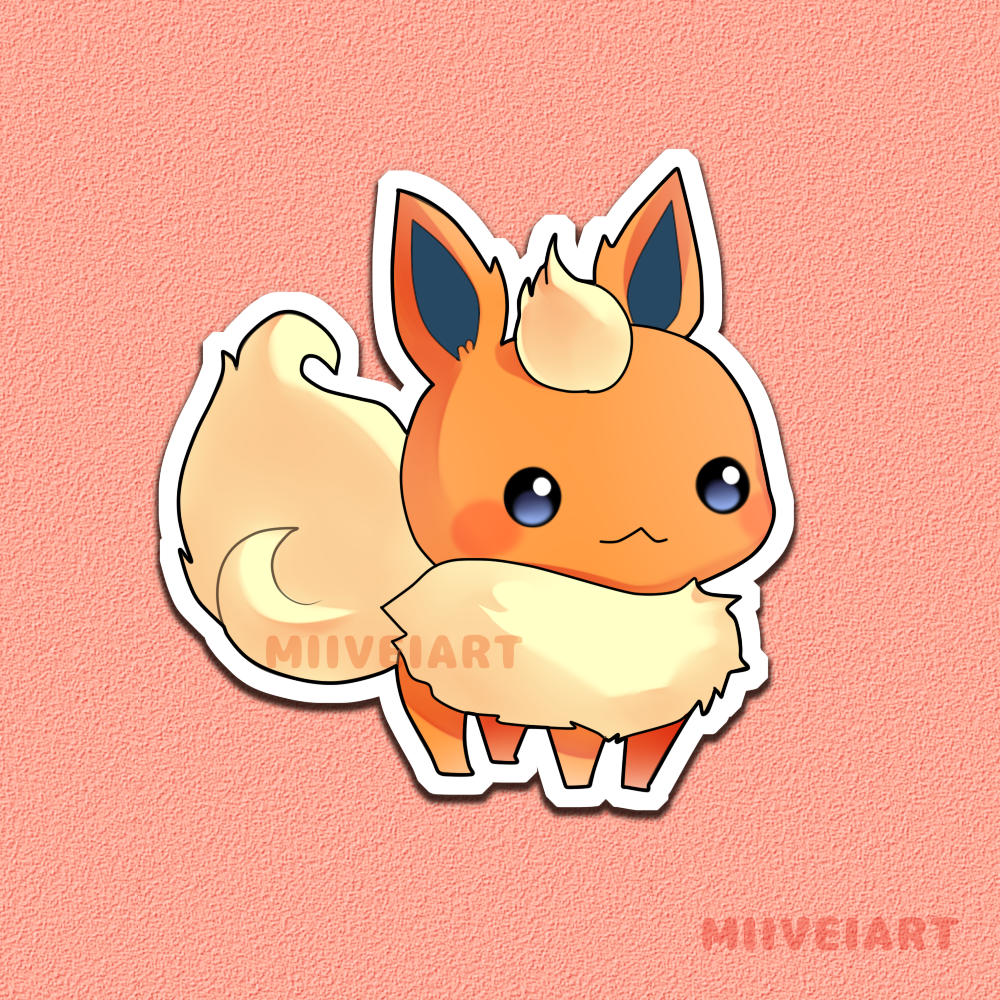 Eeveelutions Vinyl Stickers 3x3"