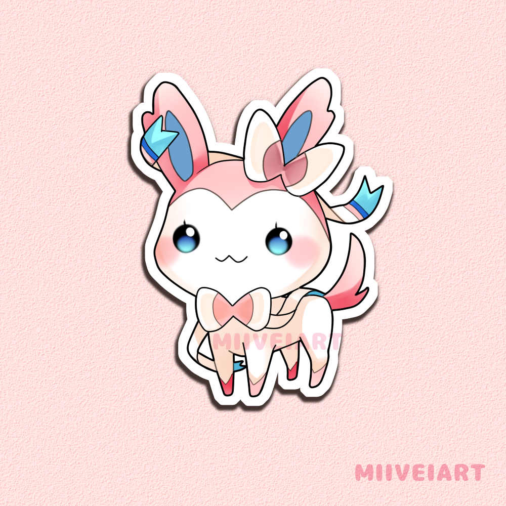 Eeveelutions Vinyl Stickers 3x3"