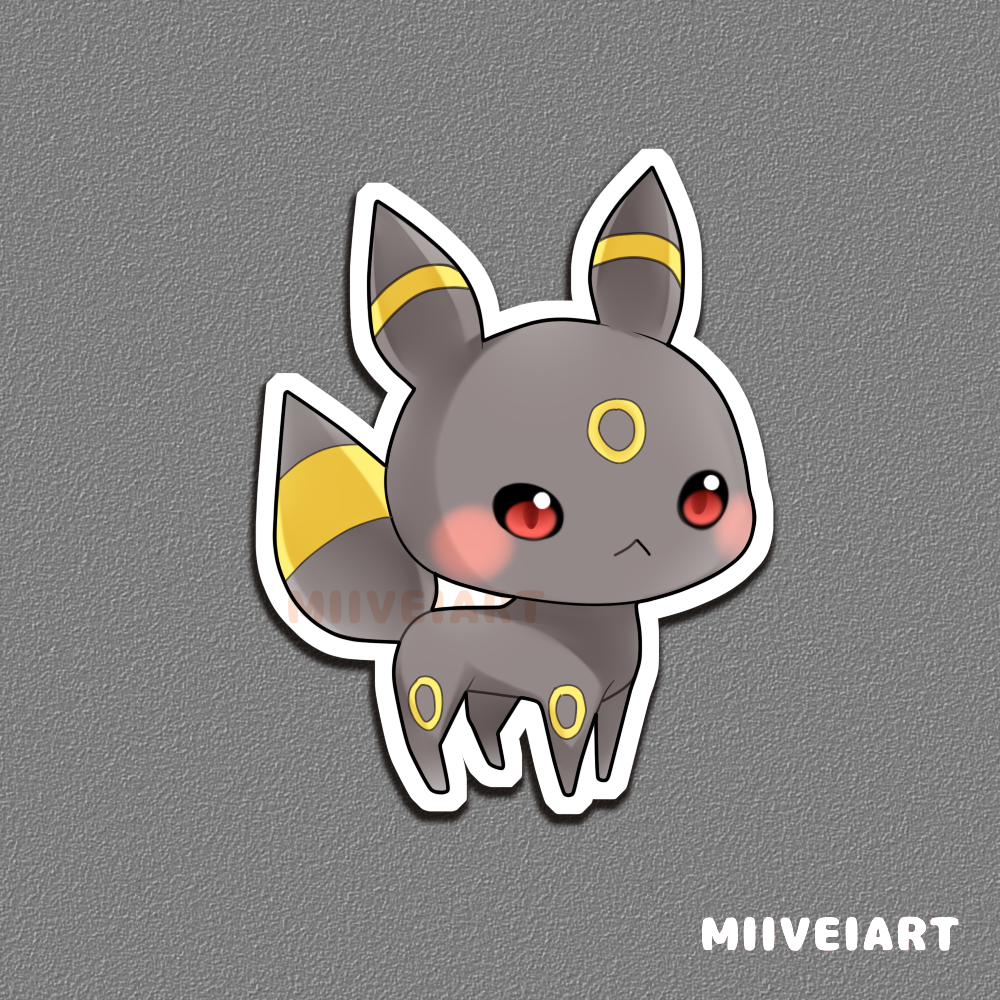 Eeveelutions Vinyl Stickers 3x3"