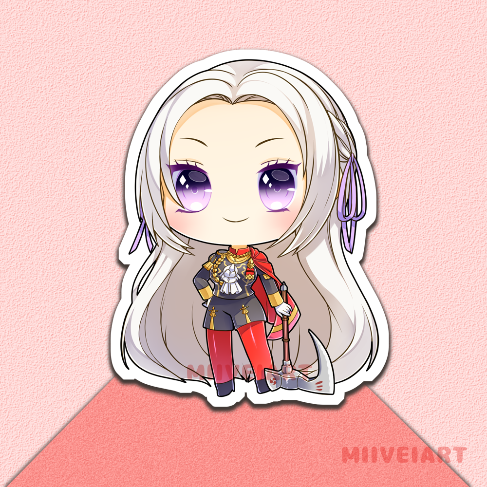 Claude Edelgard Dimitri Vinyl Sticker 3x3"