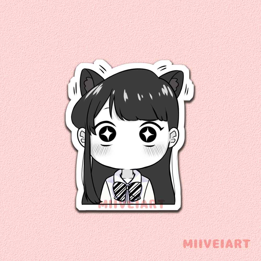 Komi-san Weatherproof Vinyl Sticker
