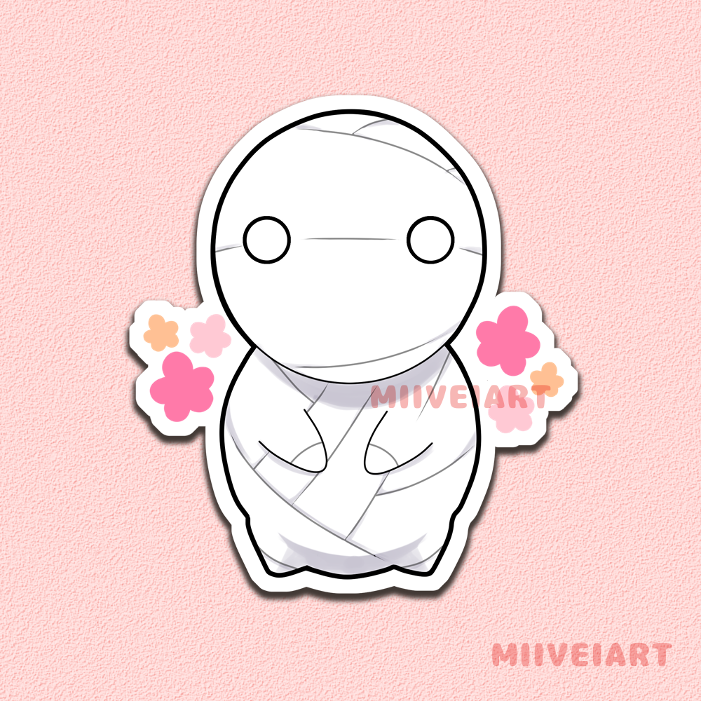 Mii-kun Vinyl Sticker 2.5x2.5"