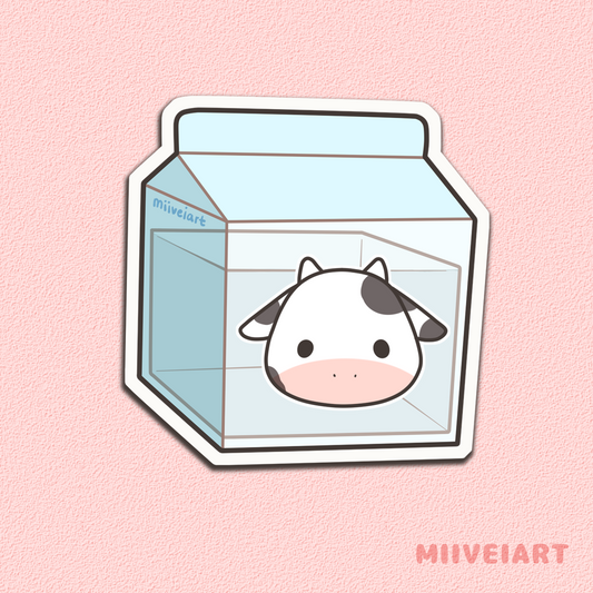 Milk Vinyl Sticker 3x3"