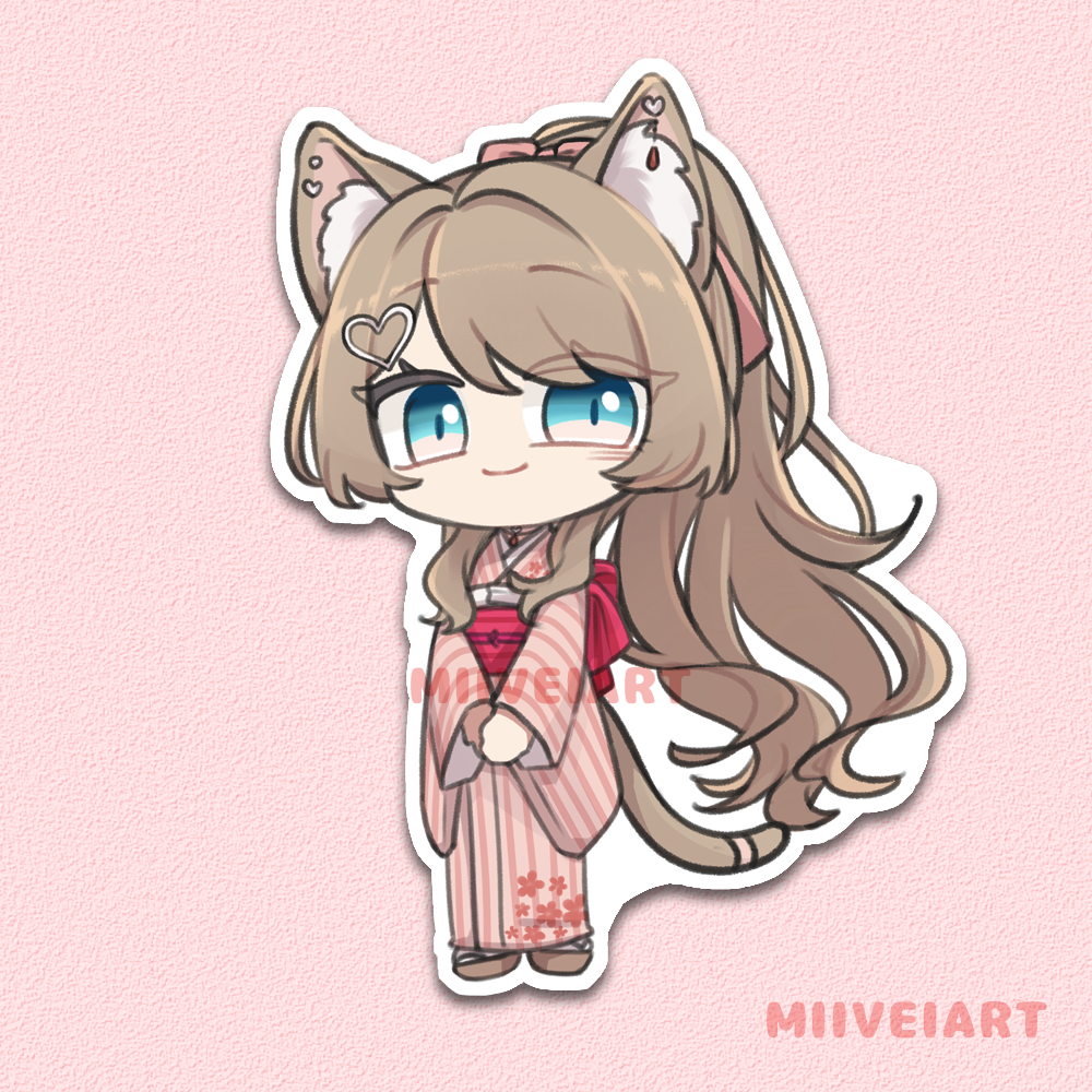 Hana1.0 Outfit of the Day Vinyl Stickers Set