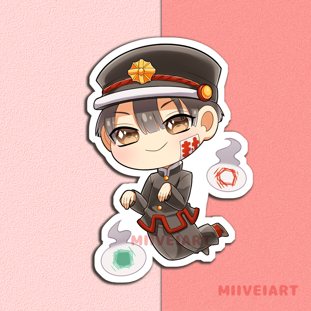 Hanako Nene and Mokke Vinyl Sticker 3x3"