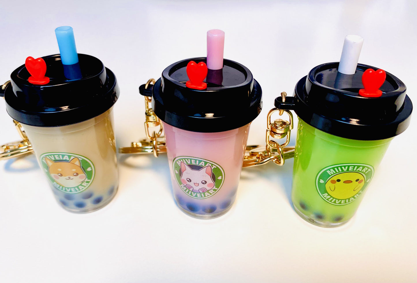 3D Mini Boba Latte Charms