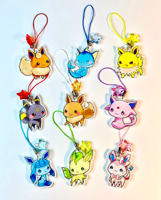 Eeveelution Acrylic Charms