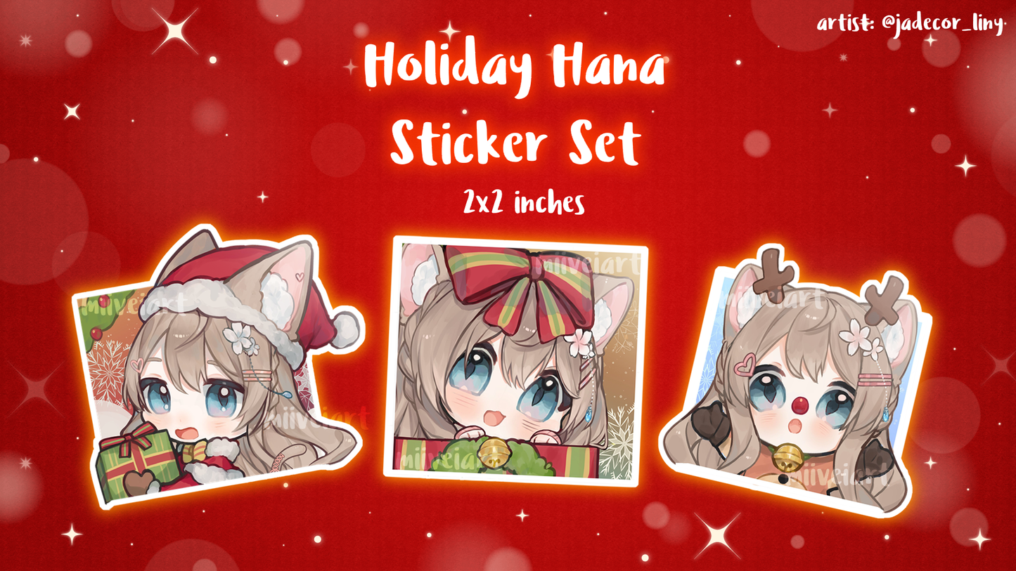 Holiday Hana SET 2022 Vinyl Stickers x3